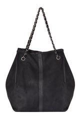 Chanel Caviar Camellia Drawstring Bucket Bag