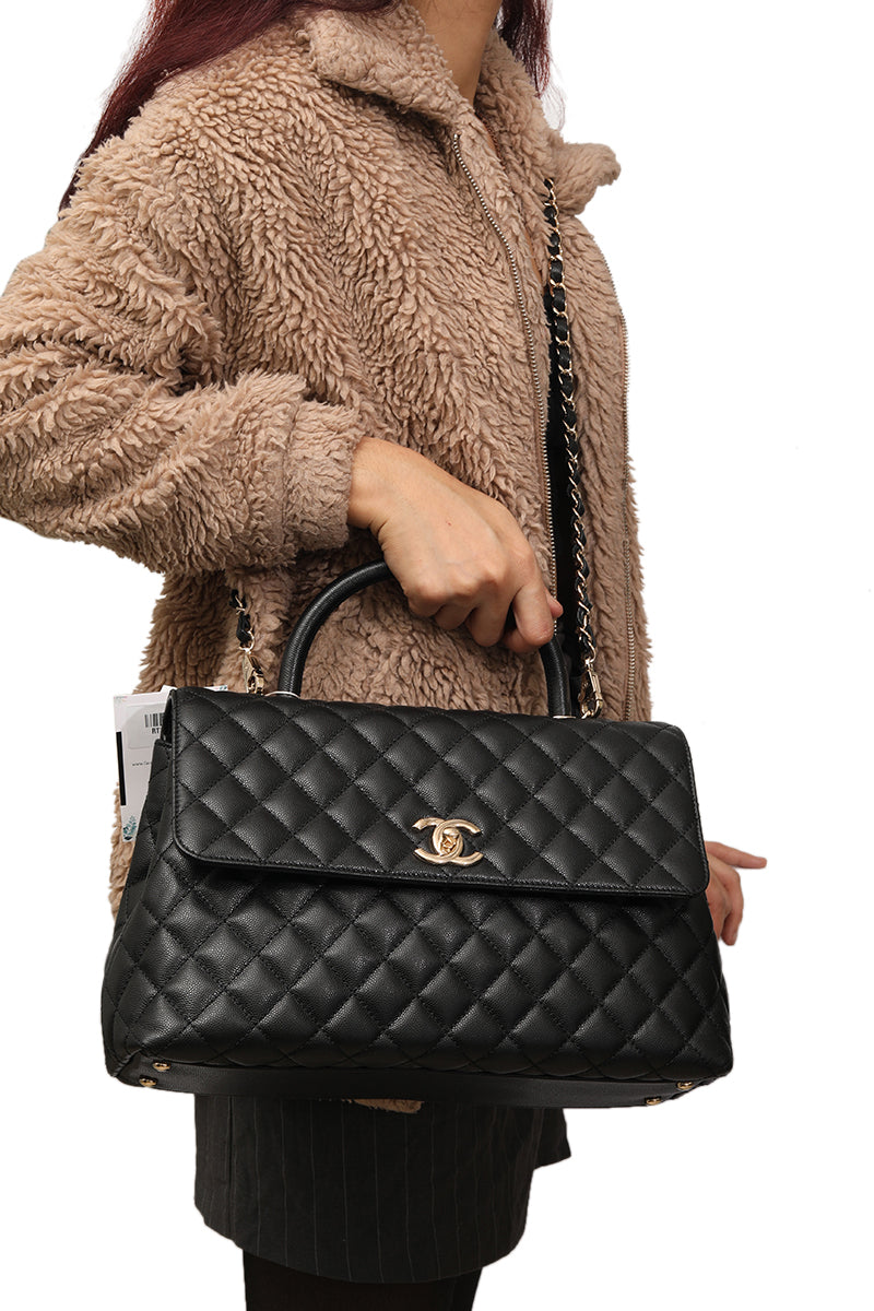 chanel-coco-black-top-handle-bag