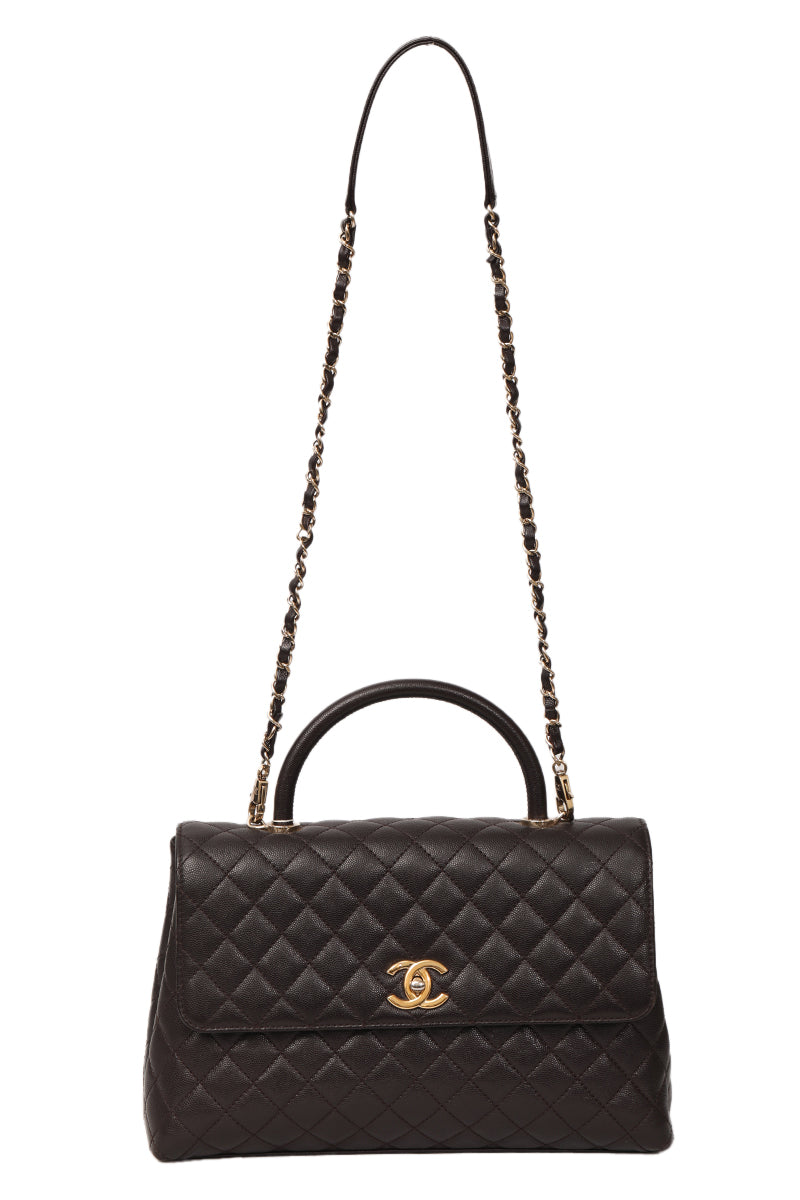 chanel-cococaviar-leather-brown-top-handle-bag