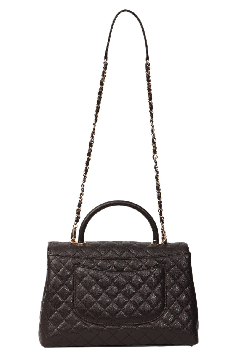 chanel-cococaviar-leather-brown-top-handle-bag