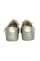 Chanel Leather EU 37 Silver Sneaker