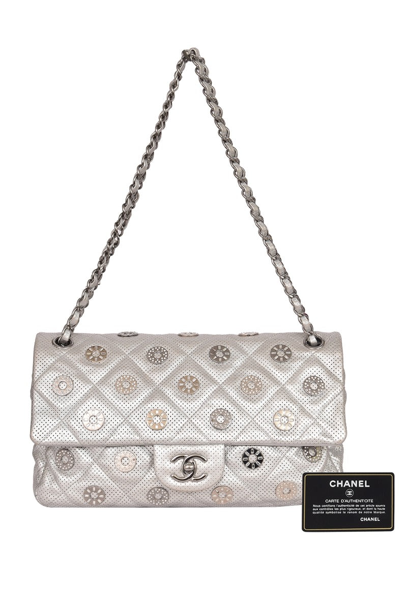 chanel-paris-dubai-medals-embellished-quilted-perforated-lambskin-silver-flap-handbag