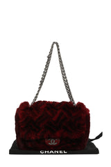 Chanel Paris Red Orylag Rabbit Handbag