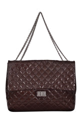 Chanel Quilted Patent Leather 2.55 Reissue Jumbo Flap Bag