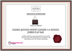 Chanel Quilted Patent Leather 2.55 Reissue Jumbo Flap Bag