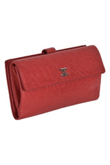 Chanel Red Camellia Wallet