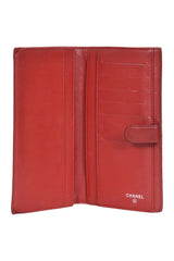 Chanel Red Camellia Wallet