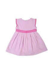 Chateau De Sable Pink & White Stripes Frock