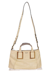 Chloe Cream Leather Ethel Satchel Bag