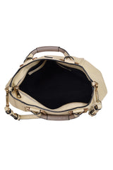 Chloe Cream Leather Ethel Satchel Bag