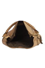 Chloe Marcie Leather Beige Handbag