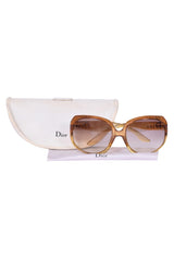 Christian Dior Brown Glossy 1 Square Sunglasses