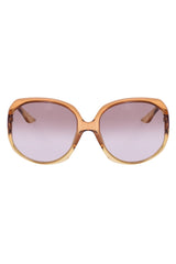 Christian Dior Brown Glossy 1 Square Sunglasses