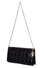 Christian Dior Cannage Quilted Leather Lady Dior Wallet On Chain Handbag