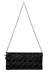 Christian Dior Cannage Quilted Leather Lady Dior Wallet On Chain Handbag