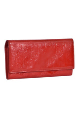 Christian Dior Embossed Monogram Patent Leather Wallet