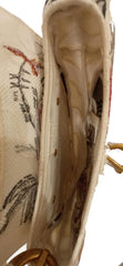 Christian Dior Embroidered Camouflage Flowers Canvas Saddle Bag
