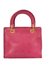 Christian Dior Lady Dior Cannage Quilt Tweed Handbag