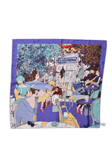 Christian Dior Lilac Printed Silk Scarf