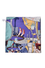 Christian Dior Lilac Printed Silk Scarf