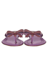 Christian Dior Purple Leather Flats
