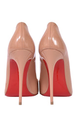 Christian Louboutin Beige Patent Leather So Kate Pumps