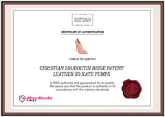 Christian Louboutin Beige Patent Leather So Kate Pumps