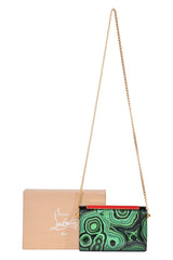 Christian Louboutin Malachite Patent Leather Evening Bag