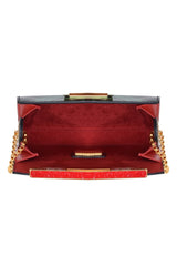 Christian Louboutin Malachite Patent Leather Evening Bag
