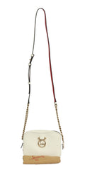 Christian Louboutin Rubylou White Logo Crossbody Bag