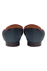 Christian Louboutin Velvet Spiked Loafers