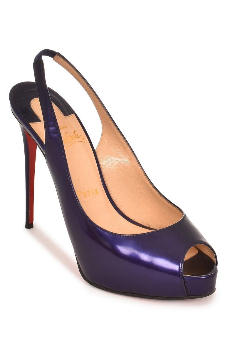 Christian Louboutin N Prive Sling Back Peeptoes