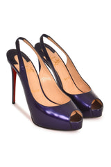 Christian Louboutin N Prive Sling Back Peeptoes