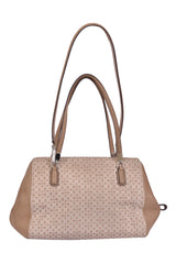 Coach Beige Monogram Shoulder Bag