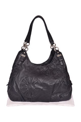 Coach Black Maggie Op Art Hobo Bag
