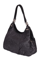 Coach Black Maggie Op Art Hobo Bag