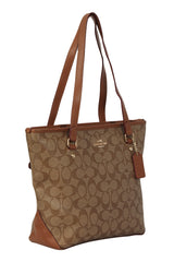 Coach Coated Canvas Small Zip Tote