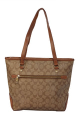 Coach Coated Canvas Small Zip Tote