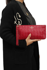 Coach Collete Gathered Zip Wristlet