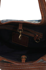 Coach Denim Patchwork Shoulder Bag