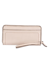 Coach Double Zip Off-White Accordion Wallet