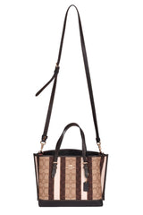 Coach Mollie Signature Jacquard With Stripes Tote Bag