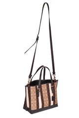 Coach Mollie Signature Jacquard With Stripes Tote Bag