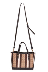Coach Mollie Signature Jacquard With Stripes Tote Bag