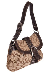 Coach Monogram Canvas Shoulder Bag
