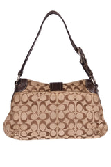 Coach Monogram Canvas Shoulder Bag