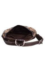 Coach Monogram Canvas Shoulder Bag