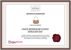 Coach Monogram Canvas Shoulder Bag Rt139-10