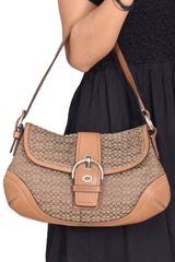 Coach Monogram Canvas Shoulder Bag Rt139-10