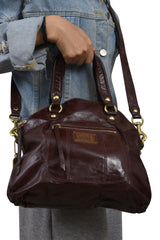 Coach Red Poppy Satchel Handbag